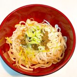 春全開です☆茹でたら混ぜるだけの簡単ふきみそうどん